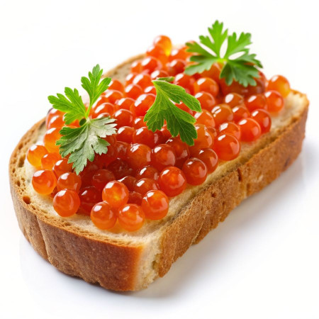 С красной икрой 