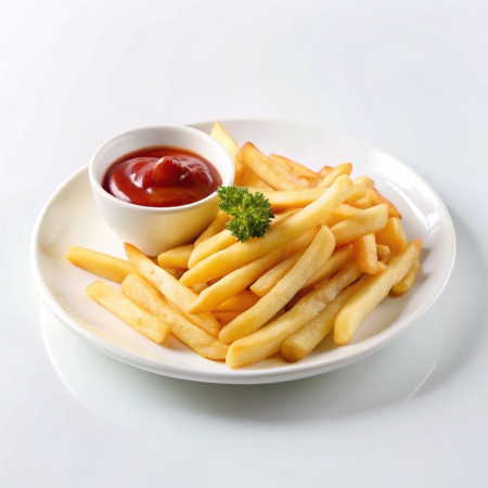 Картофель фри с соусом 