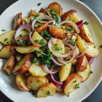 Картофель жареный на сале