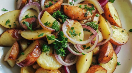 Картофель жареный на сале