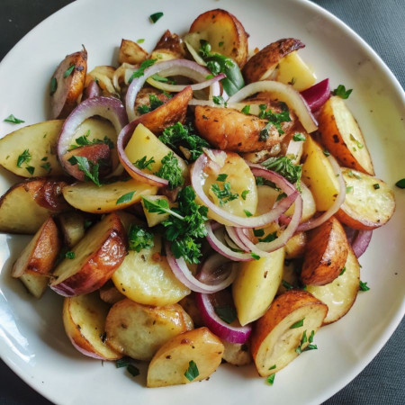 Картофель жареный на сале