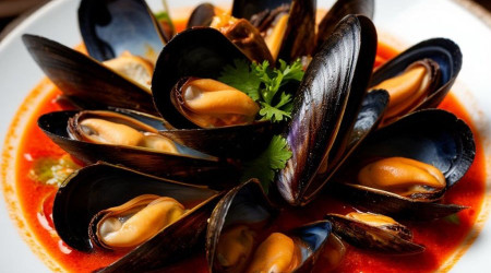 Мидии в соусе том-ям