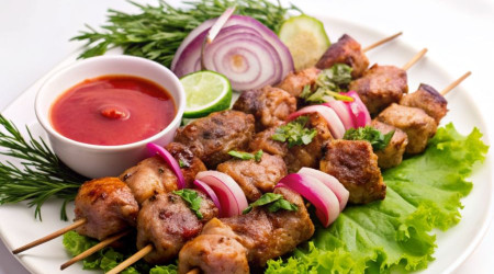 ‪Шашлык из свинины (антрекот, шея)