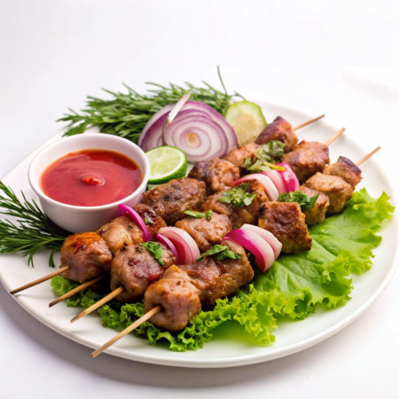 ‪Шашлык из свинины (антрекот, шея)