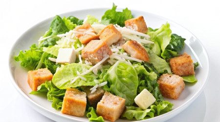 Салат «Цезарь с семгой»