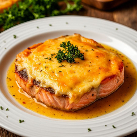 Запеченная рыба под сырной шапочкой